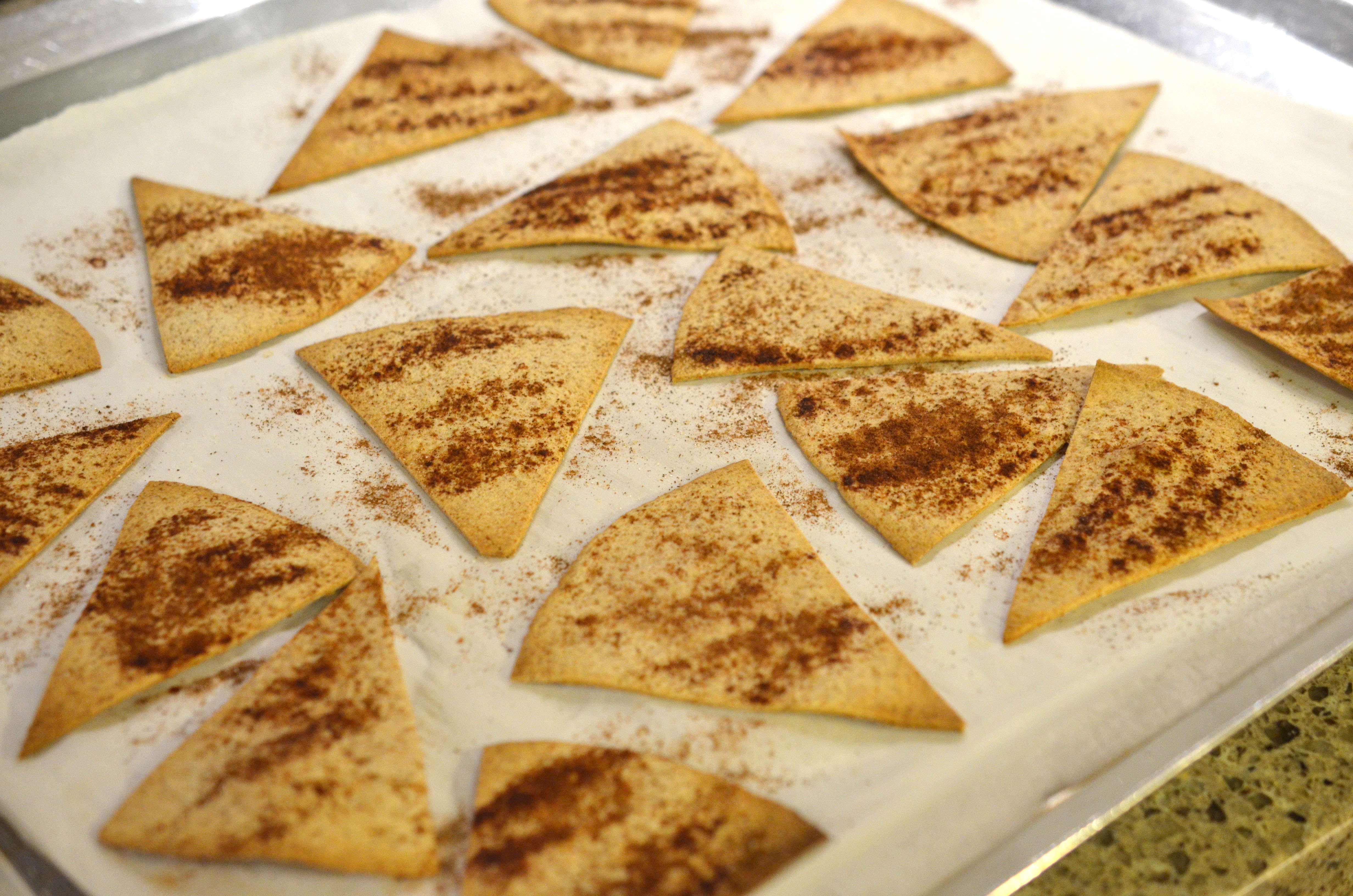Blueberry, Strawberry & Jicama Salsa with Cinnamon Sugar Whole Wheat